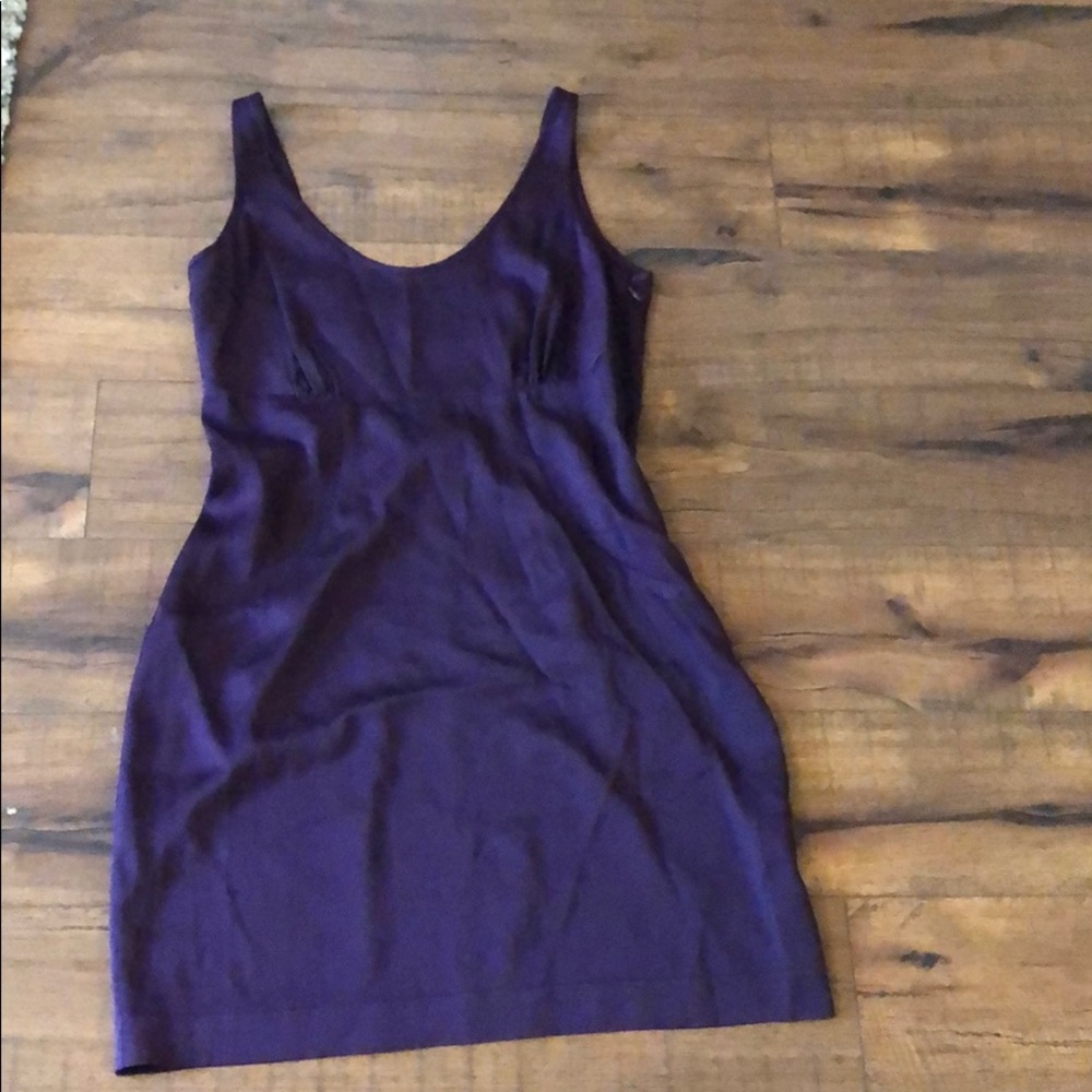 Plum silk dress, never been worn!